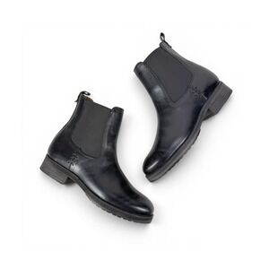 Frye Melissa Double Sole Chelsea Boots Womens 7.5 M Black Leather Pull On